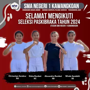 UTUSAN PASKIBRAKA SMA NEGERI 1 KAWANGKOAN TAHUN 2024